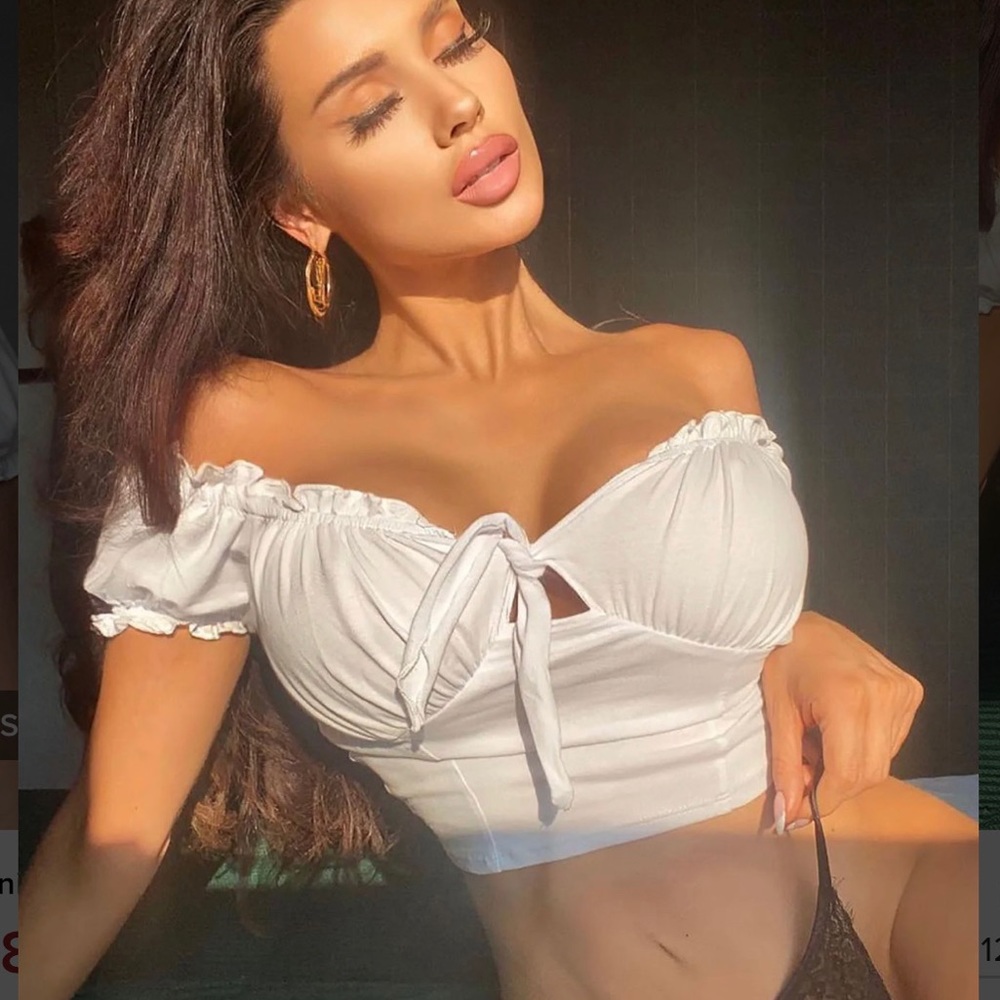 Fashion nova white top